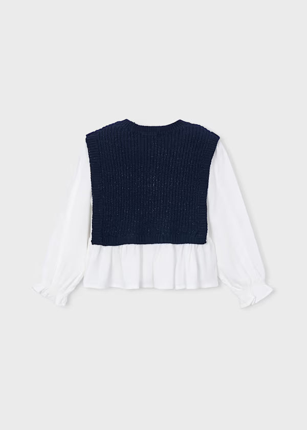 Camisa con top niña Mayoral