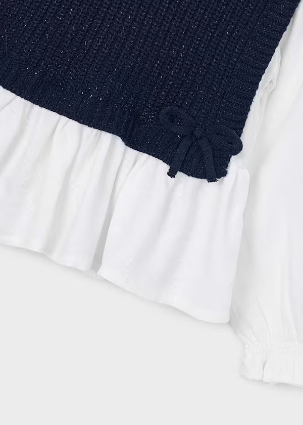 Camisa con top niña Mayoral