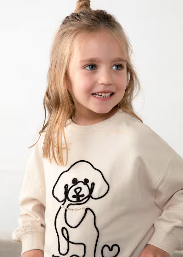 Conjunto legging y sudadera perro niña Mayoral
