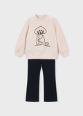 Conjunto legging y sudadera perro niña Mayoral