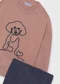 Conjunto legging y sudadera perro niña  Mayoral