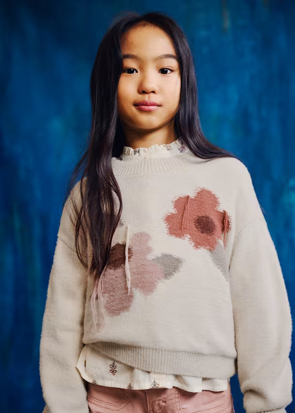 Jersey intarsia flores chica Mayoral