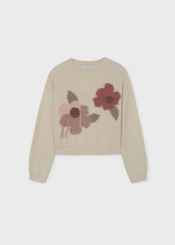 Jersey intarsia flores chica Mayoral