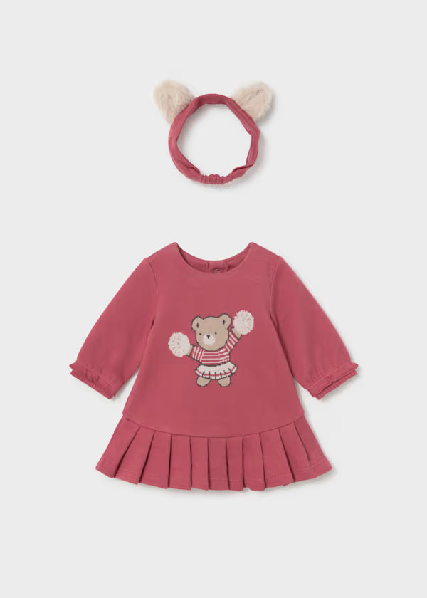 Vestido con diadema recién nacida Mayoral