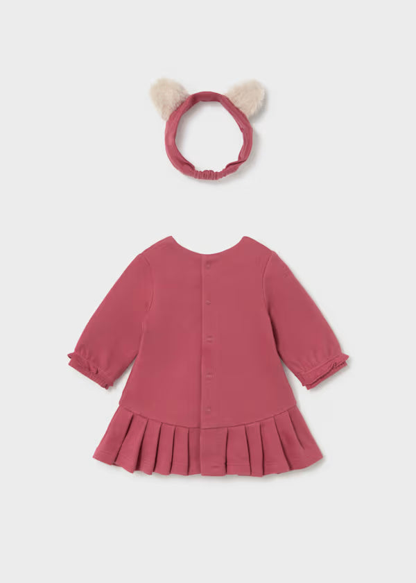 Vestido con diadema recién nacida Mayoral